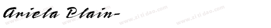 Ariela Plain字体转换